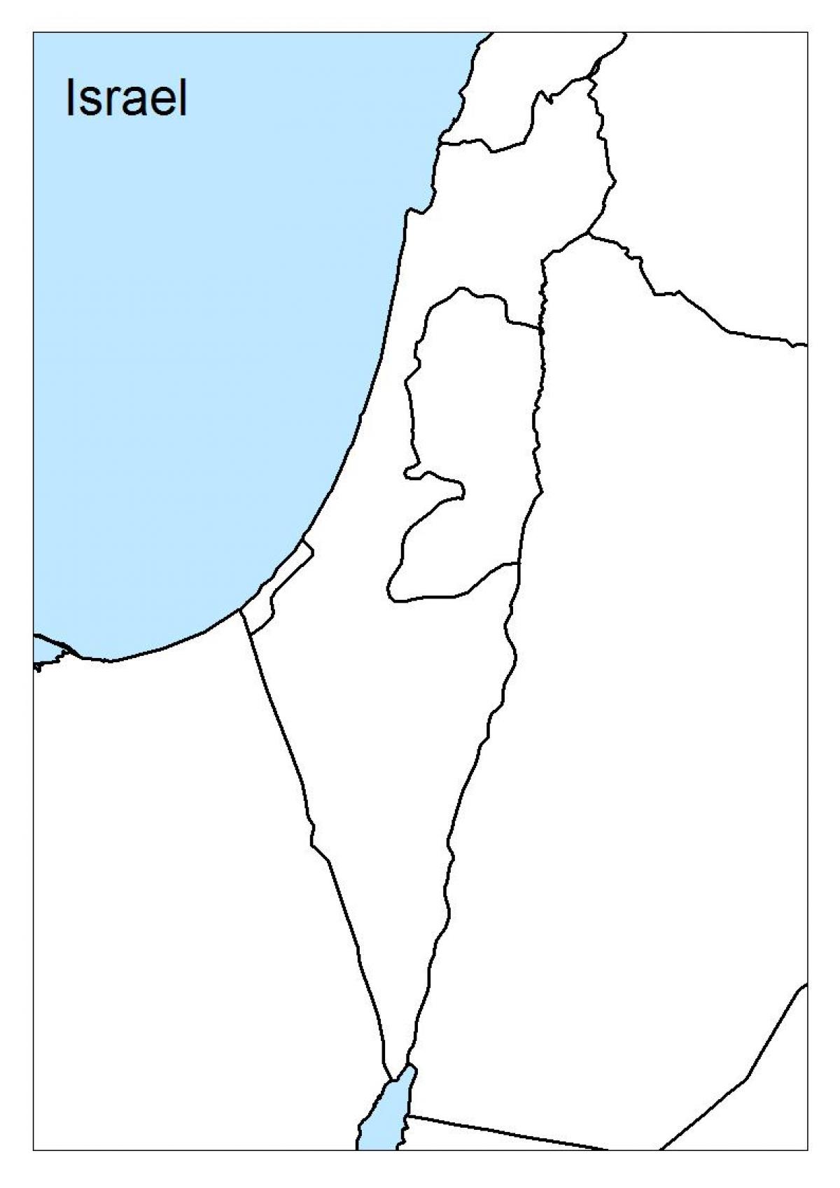 bản đồ của israel trống