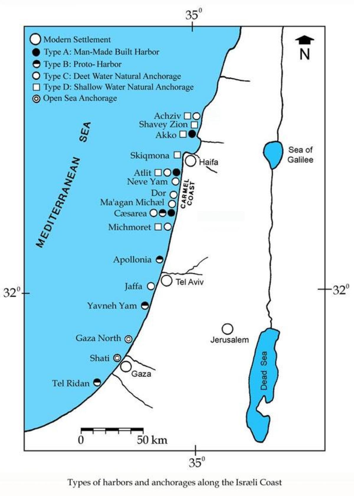 bản đồ của israel cổng