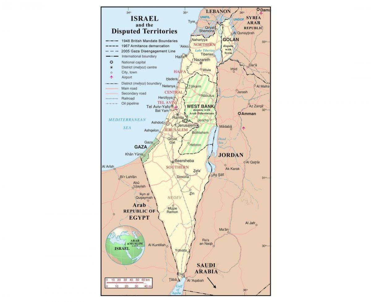 bản đồ của israel sân bay
