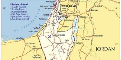 Israel khu vực bản đồ
