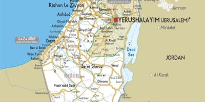 Bản đồ của israel đường
