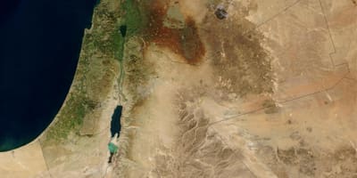 Bản đồ của israel vệ tinh 