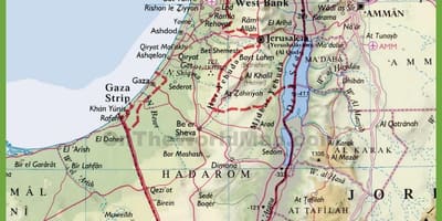Israel thành phố bản đồ