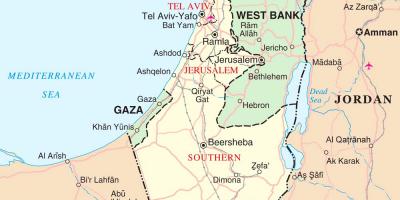 Bản đồ của israel du lịch