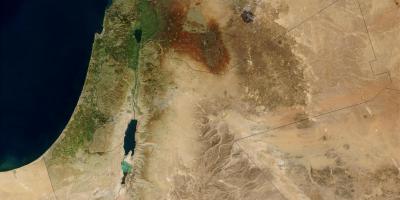 Bản đồ của israel vệ tinh 