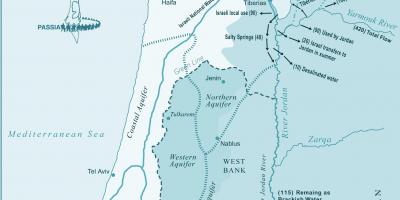 Bản đồ của israel sông